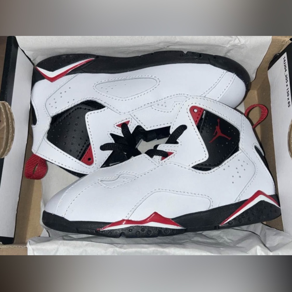 Kids' Jordan True Flight Sneakers - White and Black